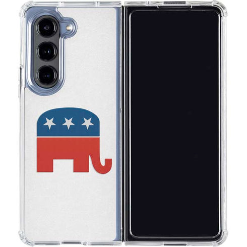 Republican Elephant Galaxy Z Fold5 5G Clear Case